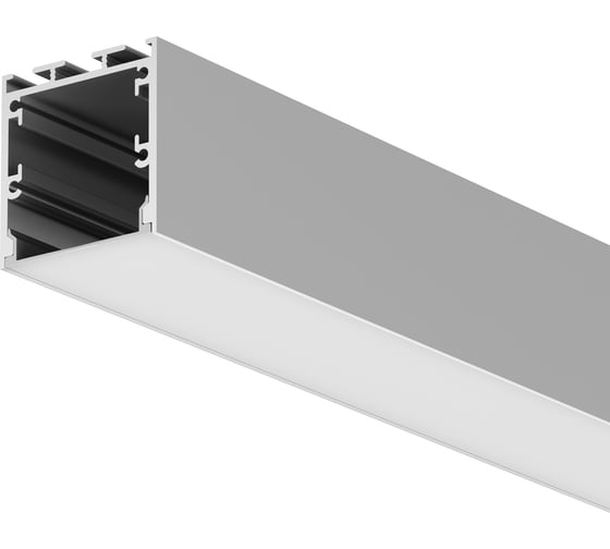 Профиль накладной-подвесной Maytoni алюминиевый 35x35 (Серебро, 3 м), ALM-3535BT-S-3M 633002 1
