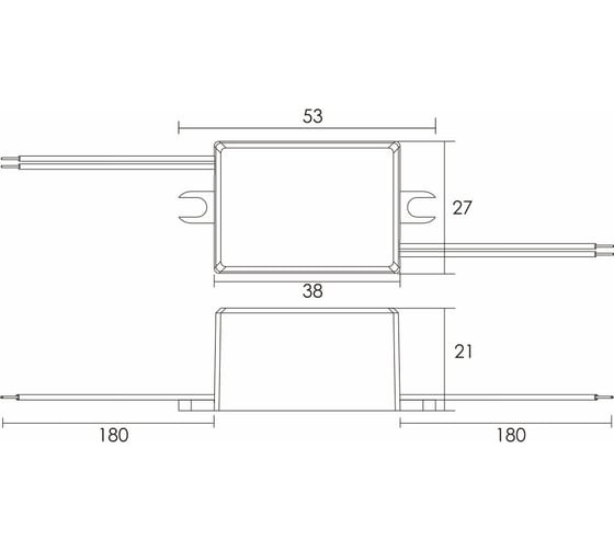 Блок питания AcTEC 12В, 4Вт, IP65, 0.33A, 38x27x21мм MINI12V/4W
