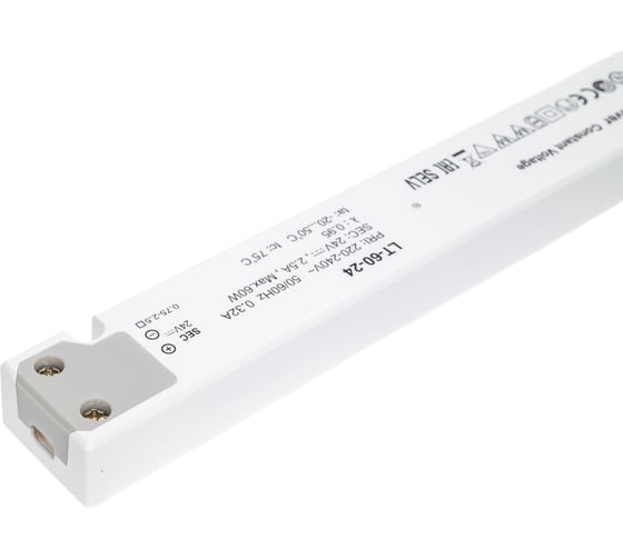 Блок питания AcTEC 24В, 60Вт, IP20, 2.5A, 305x30x17мм LT-60-24