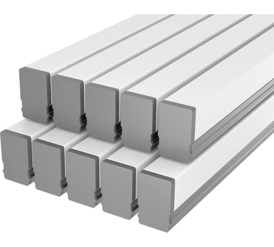 Комплект Ledcraft LC-LP0616M1716-3x10Silver из 10 шт серебро (3м профиль+3м рассеиватель+2 заглушки+4 крепежа) 1616340649 1