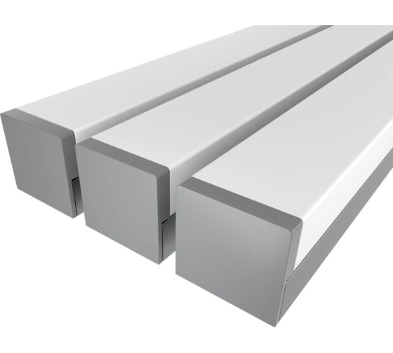 Комплект Ledcraft LC-LP1227M1728-3x3Silver из 3 шт серебро (3м профиль+3м рассеиватель+2 заглушки) 1616340254 1