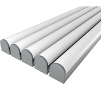 Комплект Ledcraft LC-LP1827M1-2x5Silver из 5 шт серебро (2м профиль+2м рассеиватель+2 заглушки+комплект шурупов) 1616240593