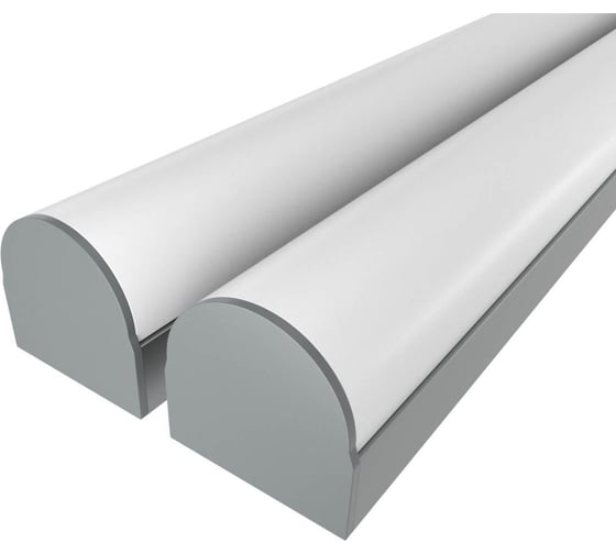 Комплект Ledcraft LC-LP1428M1-3x2Silver из 2 шт серебро (3м профиль+3м рассеиватель+2 заглушки) 1616340133 1