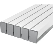 Комплект Ledcraft LC-LP0716M1716-3x5Silver из 5 шт серебро (3м профиль+3м рассеиватель+2 заглушки) 1616340492