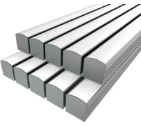 Комплект Ledcraft LC-LP1616M16-3x10Silver из 10 шт серебро (3м профиль+3м рассеиватель+2 заглушки+4 крепежа) 1616340651