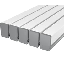 Комплект Ledcraft LC-LP0616M1716-2x5Silver из 5 шт серебро (2м профиль+2м рассеиватель+2 заглушки+2 крепежа) 1616240491