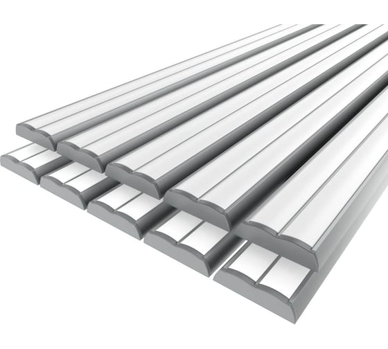 Комплект Ledcraft LC-LP0942M16-3x10Silver из 10 шт серебро (3м профиль+3м рассеиватель 2шт+2 заглушки) 1616340744 1