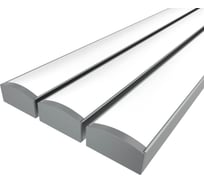 Комплект Ledcraft LC-LP0716M16-2x3Silver из 3 шт серебро (2м профиль+2м рассеиватель+2 заглушки) 1616240004