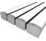 Комплект Ledcraft LC-LP1216M16-3x4Silver из 4 шт серебро (3м профиль+3м рассеиватель+2 заглушки+4 крепежа) 1616340339 1