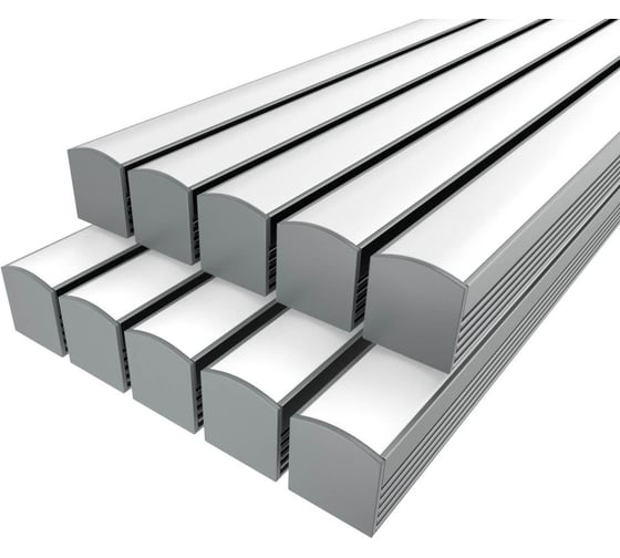 Комплект Ledcraft LC-LP1616M16-2x10Silver из 10 шт серебро (2м профиль+2м рассеиватель+2 заглушки+2 крепежа) 1616240651 1