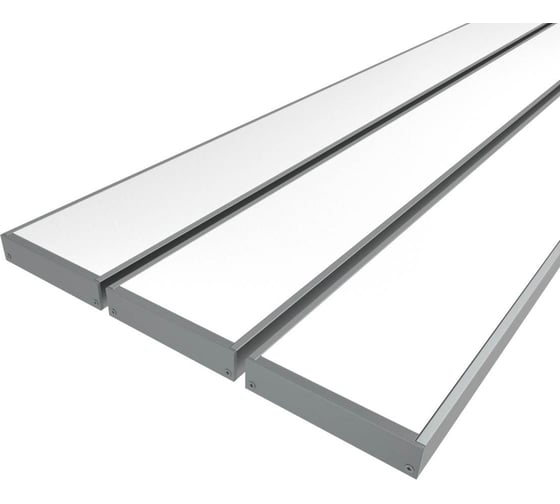 Комплект Ledcraft LC-LP1050M44-2x3Silver из 3 шт серебро (2м профиль+2м рассеиватель+2 заглушки) 1616240238 1