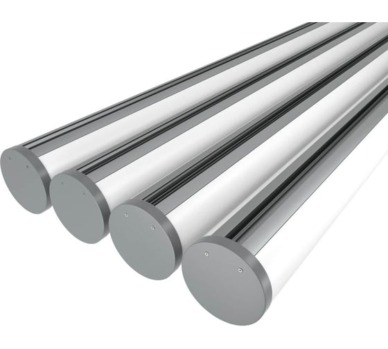 Комплект Ledcraft LC-LP1970M120-2x4Silver из 4 шт серебро (2м профиль+2м рассеиватель+2 заглушки+комплект шурупов) 1616240415 1