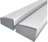 Комплект Ledcraft LC-LP0733M36T-2x2Silver из 2 шт серебро (2м профиль+2м рассеиватель+2 заглушки) 1616240074 1
