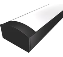 Комплект Ledcraft LC-LP0716M16-1x1Black из 1 шт черный (1м профиль+1м рассеиватель+2 заглушки) 1616150001