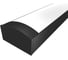 Комплект Ledcraft LC-LP0716M16-1x1Black из 1 шт черный (1м профиль+1м рассеиватель+2 заглушки) 1616150001 1
