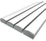 Комплект Ledcraft LC-LP0716M16-3x4Silver из 4 шт серебро (3м профиль+3м рассеиватель+2 заглушки) 1616340007 1