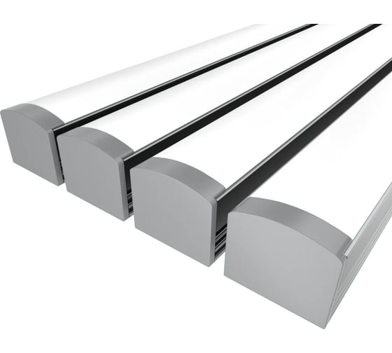 Комплект Ledcraft LC-LP1216M16-2x4Silver из 4 шт серебро (2м профиль+2м рассеиватель+2 заглушки+2 крепежа) 1616240339 1