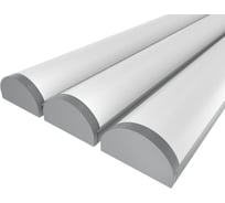 Комплект Ledcraft LC-LP0733M36R-2x3Silver из 3 шт серебро (2м профиль+2м рассеиватель+2 заглушки) 1616240233