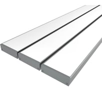 Комплект Ledcraft LC-LP1035M34-2x3Silver из 3 шт серебро (2м профиль+2м рассеиватель+2 заглушки) 1616240239