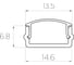 Комплект Ledcraft LC-LP0616M16-2x10Silver из 10 шт серебро (2м профиль+2м рассеиватель+2 заглушки+2 крепежа) 1616240648 2