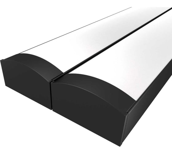 Комплект Ledcraft LC-LP0716M16-1x2Black из 2 шт черный (1м профиль+1м рассеиватель+2 заглушки) 1616150004 1