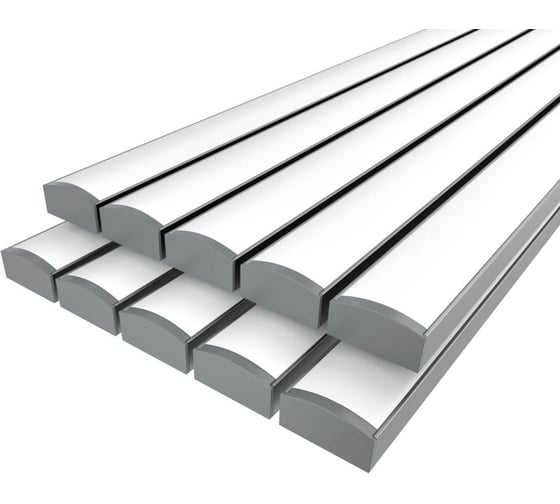 Комплект Ledcraft LC-LP0716M16-3x10Silver из 10 шт серебро (3м профиль+3м рассеиватель+2 заглушки) 1616340013 1