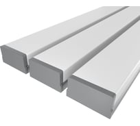 Комплект Ledcraft LC-LP0733M36-2x3Silver из 3 шт серебро (2м профиль+2м рассеиватель+2 заглушки) 1616240231