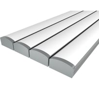 Комплект Ledcraft LC-LP1228M28-3x4Silver из 4 шт серебро (3м профиль+3м рассеиватель+2 заглушки) 1616340358
