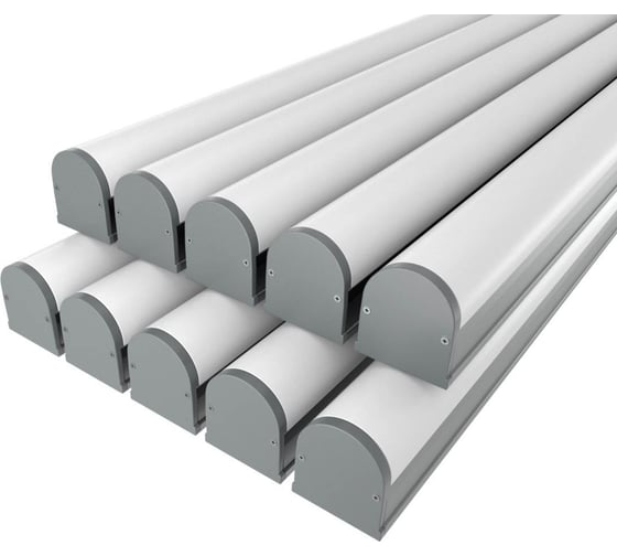 Комплект Ledcraft LC-LP1827M1-2x10Silver из 10 шт серебро (2м профиль+2м рассеиватель+2 заглушки+комплект шурупов) 1616240751 1