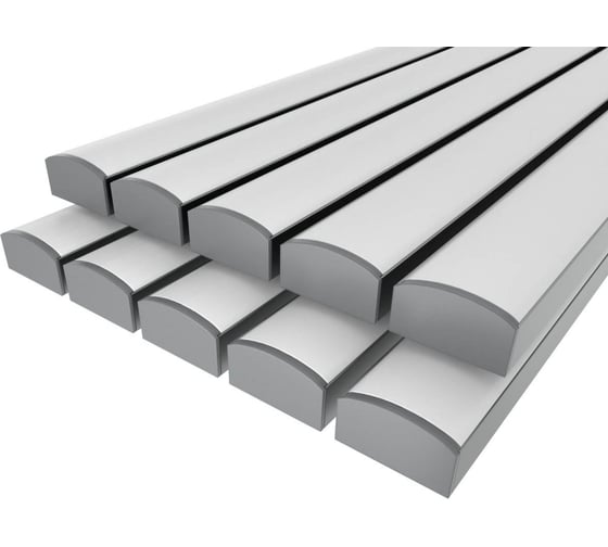 Комплект Ledcraft LC-LP1227M28-2x10Silver из 10 шт серебро (2м профиль+2м рассеиватель+2 заглушки) 1616240727 1