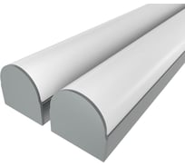 Комплект Ledcraft LC-LP1428M1-2x2Silver из 2 шт серебро (2м профиль+2м рассеиватель+2 заглушки) 1616240133