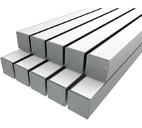 Комплект Ledcraft LC-LP3030M30-2x10Silver из 10 шт серебро (2м профиль+2м рассеиватель+2 заглушки+комплект шурупов) 1616240787