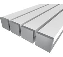 Комплект Ledcraft LC-LP1227M1728-3x4Silver из 4 шт серебро (3м профиль+3м рассеиватель+2 заглушки) 1616340412