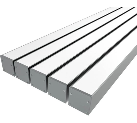 Комплект Ledcraft LC-LP3030M30-2x5Silver из 5 шт серебро (2м профиль+2м рассеиватель+2 заглушки+комплект шурупов) 1616240629 1