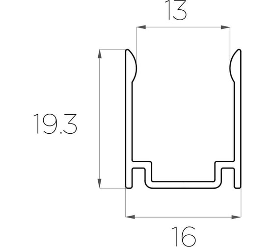 Комплект Ledcraft LC-LP1916-3x5Silver из 5 шт серебро (3м профиль) 1616340591