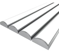 Комплект Ledcraft LC-LP0624M20-2x4Silver из 4 шт серебро (2м профиль+2м рассеиватель+2 заглушки) 1616240337