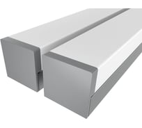 Комплект Ledcraft LC-LP1227M1728-2x2Silver из 2 шт серебро (2м профиль+2м рассеиватель+2 заглушки) 1616240096