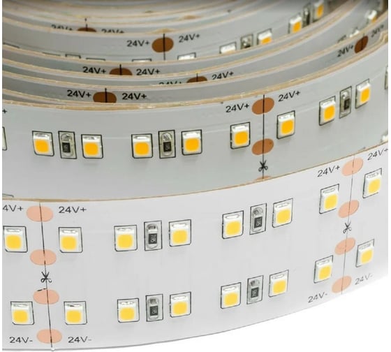 Светодиодная лента Apeyron 24В, 38Вт/м, smd2835, 240д/м, IP20, 3800Лм/м 00-315