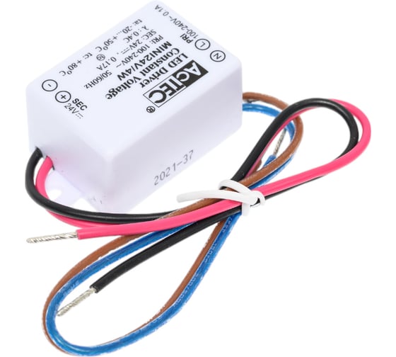 Блок питания AcTEC 24В, 4Вт, IP65, 0.17A, 38x27x21мм MINI24V/4W