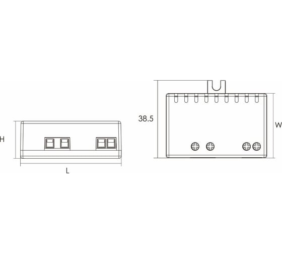 Блок питания AcTEC 12В, 6Вт, IP20, 0.5A, 50x32x18.5мм MINI12V/6W