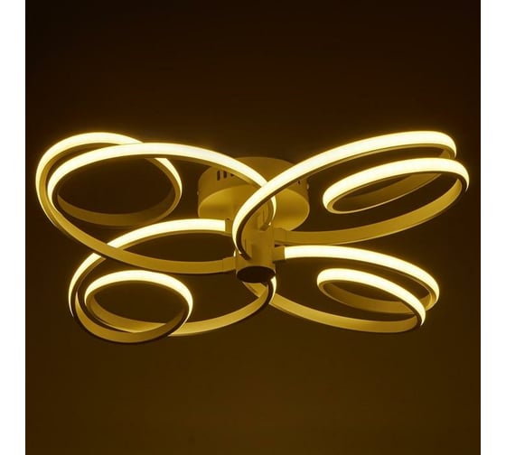 Люстра BayerLux 669507/4 LED 96Вт 4000К белый 65х65х14 см 4660052