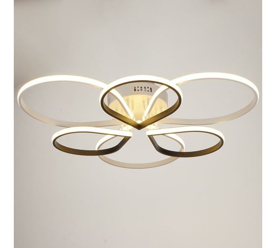 Люстра BayerLux 669512/6 LED 99Вт 4000К белый-черный 70х70х13 см 4660057