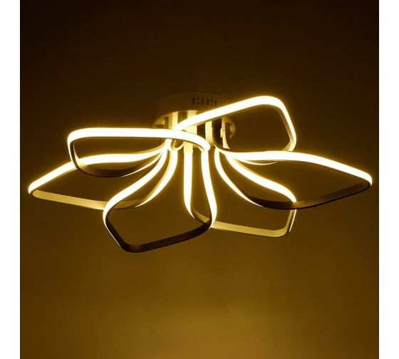 Люстра BayerLux 669514/6 LED 99Вт 4000К белый-черный 71х71х18,5 см 4660059