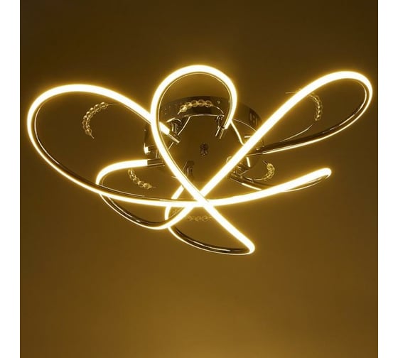 Люстра BayerLux 669521/3 LED 69Вт 4000К хром 60х60х14 см 4660065