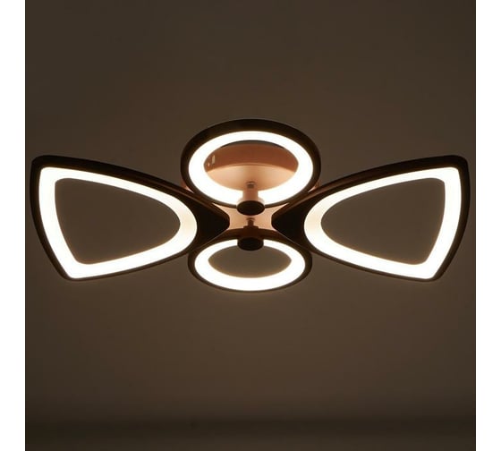 Люстра BayerLux 671106/4 LED 112Вт 3 режима 3000-6000К кофе 59х50х11 см 4622165