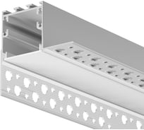 Алюминиевый профиль встраиваемый Maytoni скрытого монтажа 59x59 (серебро, 2 м), ALM-5959-S-2M 636014