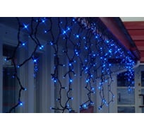 Гирлянда Star Trading провод бахрома-расширение, System LED, 100 ламп, 2х1 м, синий 465-39