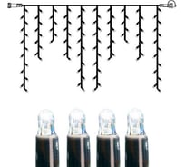 Гирлянда Star Trading провод бахрома-расширение, System LED, 100 ламп, 2х1 м, белый 465-38