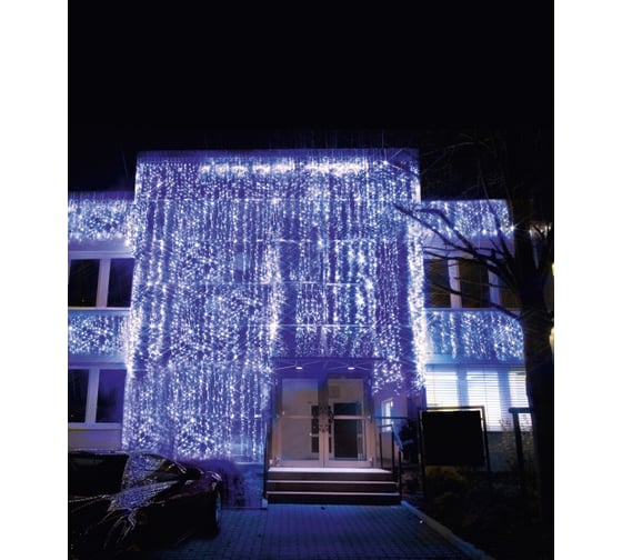 Гирлянда Star Trading System LED, занавес-расширение, 1х2 м, 102 LED лампы, белый 465-58