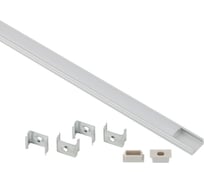 Комплект с накладным анодированным профилем ЭРА 1506-set-10 15x6мм 2м серебристый 10 шт Б0069401